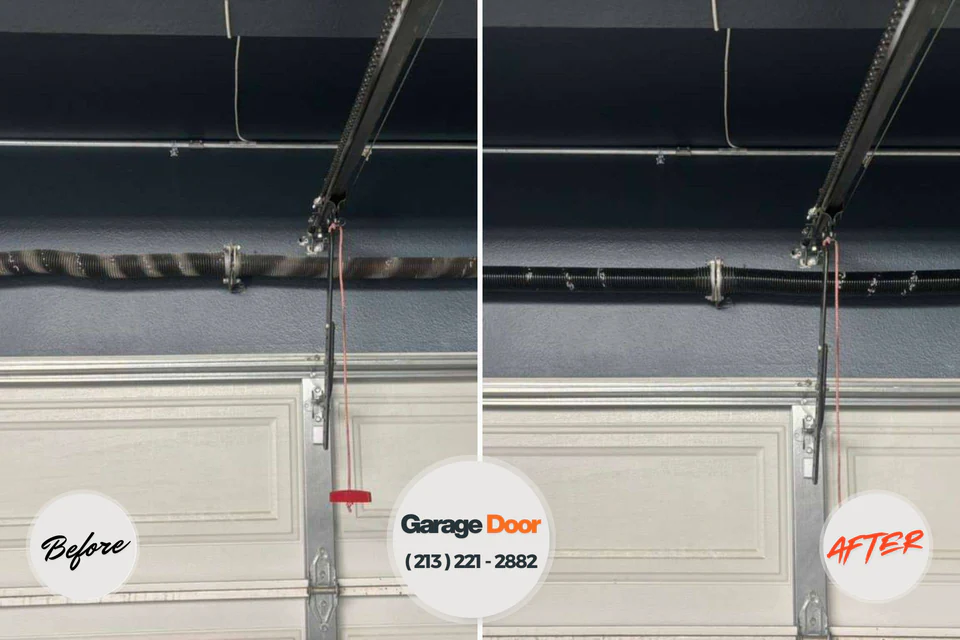 Before and after: garage door repair Cooperstown, NY